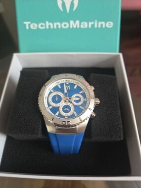 TM-220078 TechnoMarine Invicta Manta Sea Mother Of Pearl Blue Watch 40mm